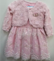 Imagem de capa de Mif Paraiso Vestido 8195 Bolero Flores Rosa 04